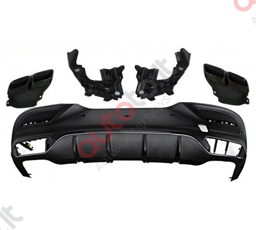 GLE Coupe 63 AMG C292 galinis difuzorius "BLACK" (2015-2019)